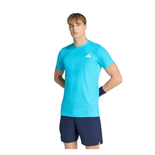 T-SHIRT HOMME ADIDAS FREELIFT PRO BLEU CYAN