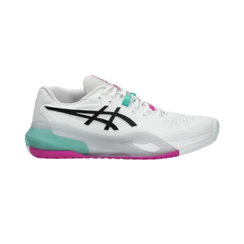 CHAUSSURES DE PADEL HOMME ASICS GEL RESOLUTION X CLAY BLANC / ROSE / VERT
