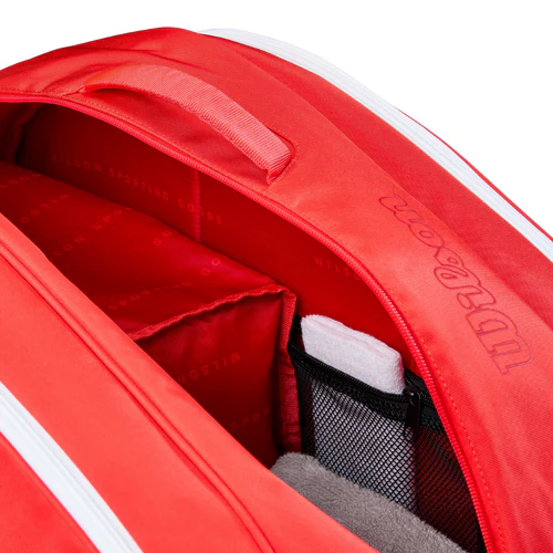 Sac-padel-Wilson-tour-padel-bag-rouge-ouvert