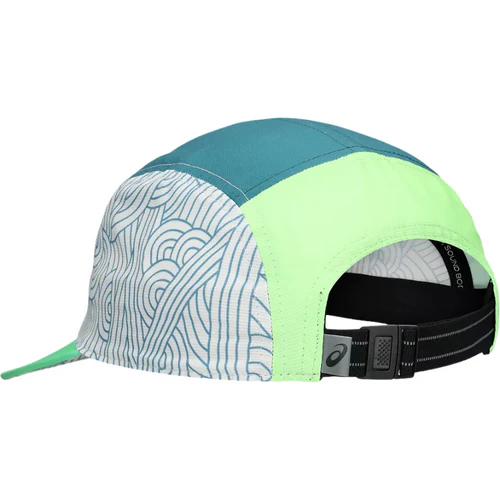 casquette-asics-padel-5-panel-bleu-arriere