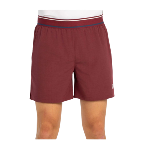 SHORT HOMME BULLPADEL ALU ROUGE BORDEAUX