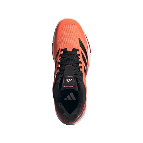 chaussures-de-padel-adidas-crazyquick-boost-orange-noir-dessus