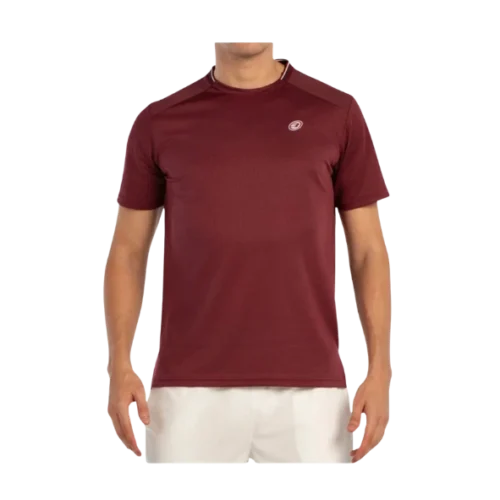 T-SHIRT HOMME BULLPADEL ACRUX ROUGE BORDEAUX