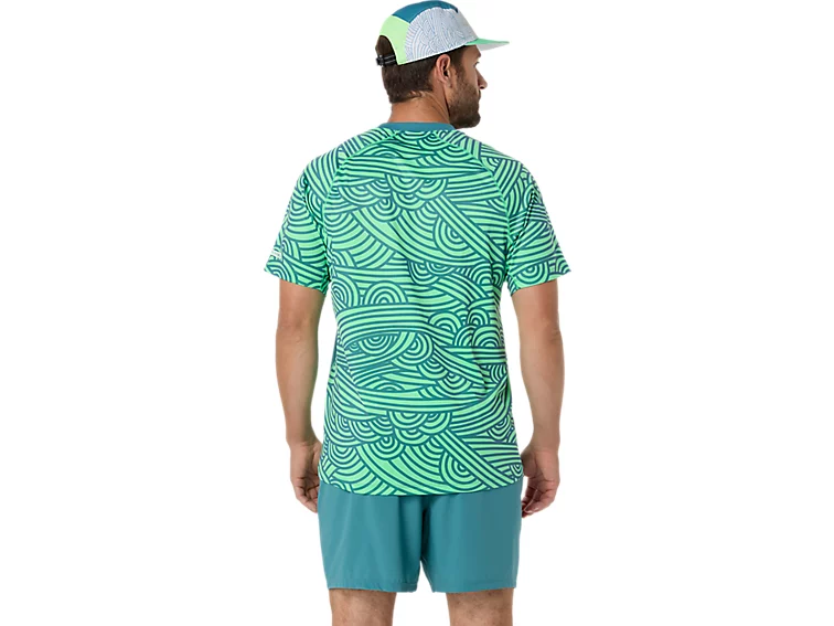 t-shirt-padel-asics-court-bleu-vert-dos