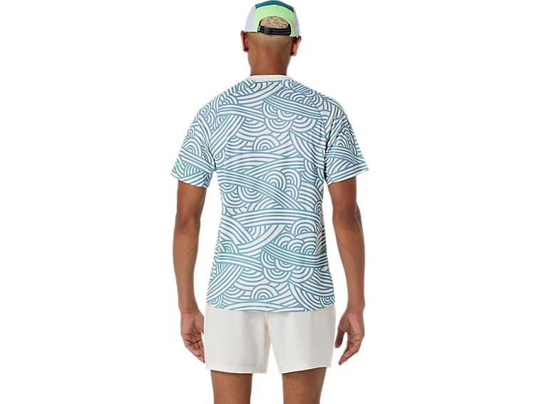 t-shirt-padel-asics-court-creme-bleu-dos