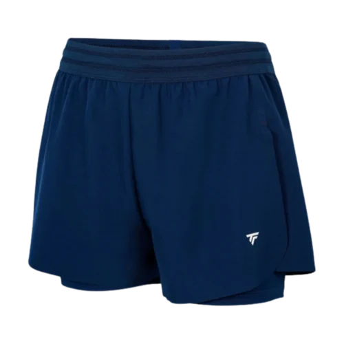 SHORT FEMME TECNIFIBRE TEAM STRETCH BLEU MARINE