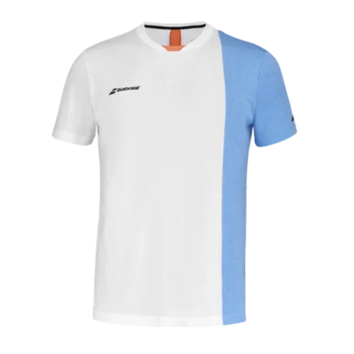 T-SHIRT HOMME BABOLAT CREW NECK BLANC / BLEU