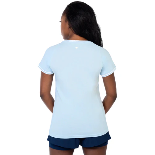 T-shirt-Tecnifibre-Team-Stretch-Bleu-Femme--Dos