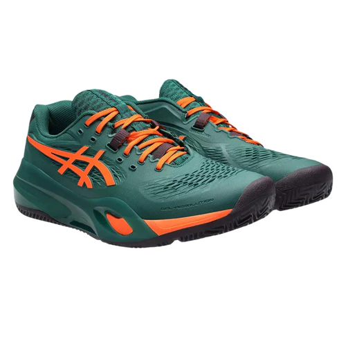 Chaussures-de-padel-Homme-Asics-Gel-resolution-X-Padel-Vert-Avant