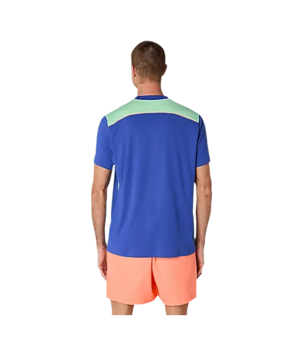 CamisetaAsicsPadelCourtSSDarkCobaltMenthol2025_2