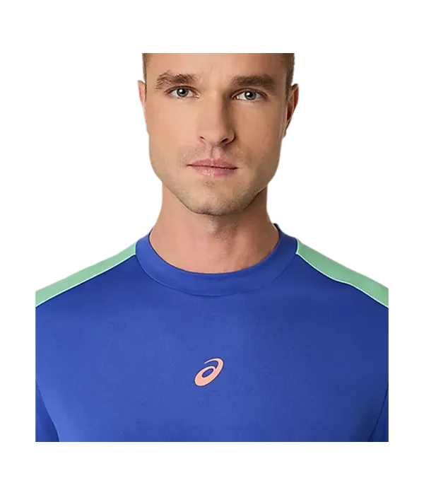 CamisetaAsicsPadelCourtSSDarkCobaltMenthol2025_4