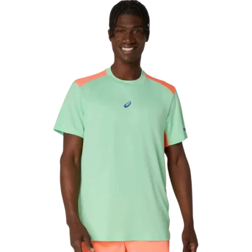 T-SHIRT HOMME ASICS PADEL COURT MENTHE / CORAIL