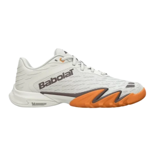 CHAUSSURES DE PADEL HOMME BABOLAT JET PREMURA 3 LEBRON CREME / ORANGE