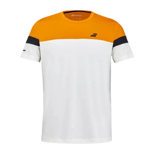 T-SHIRT HOMME BABOLAT CREW NECK ORANGE / CREME