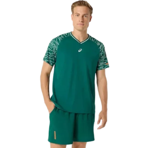 T-SHIRT HOMME ASICS PADEL COURT VERT