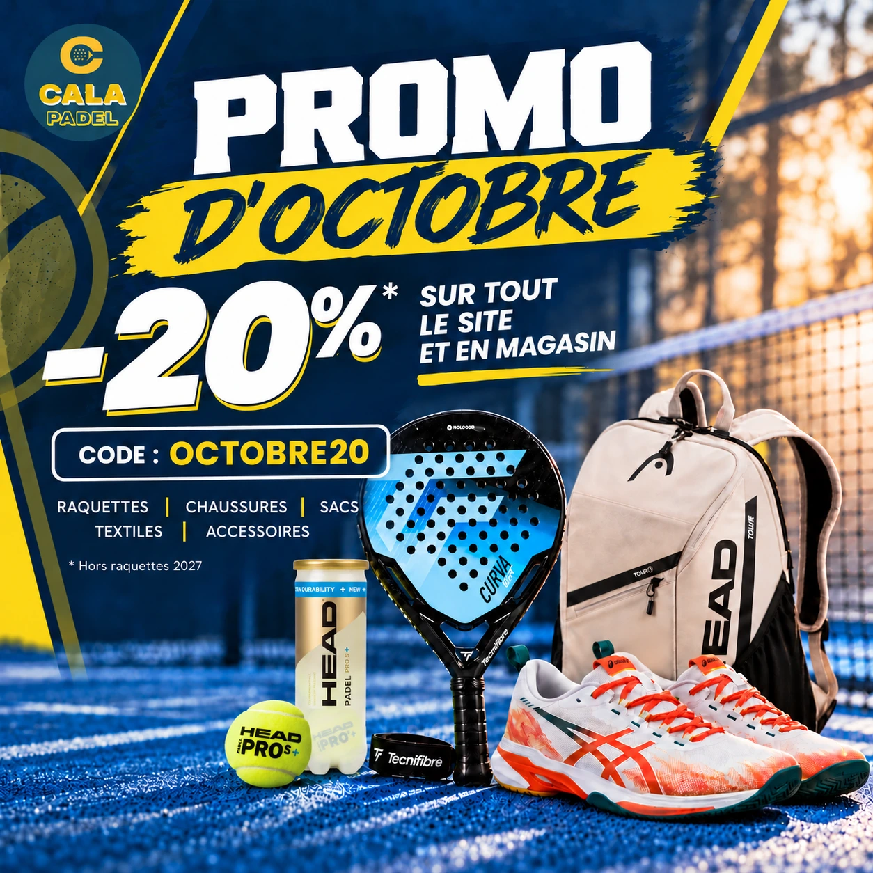 Produits HEAD Padel Pro S authentiques